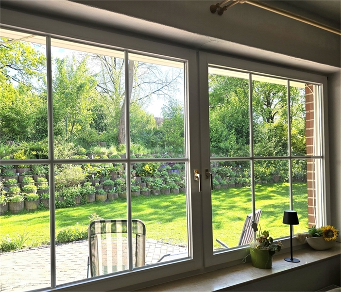 Blick aus dem Wohn-Esszimmer Einfamilienhaus Westerkappeln