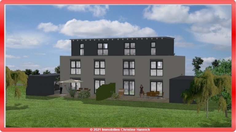 Gartenansicht Ibbenb�ren - Stadt Doppelhaush�lfte VERKAUFT! Schick, modern und zentral gelegen!