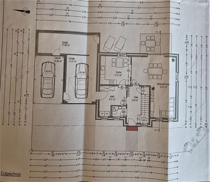 Grundriss EG Einfamilienhaus Rieste