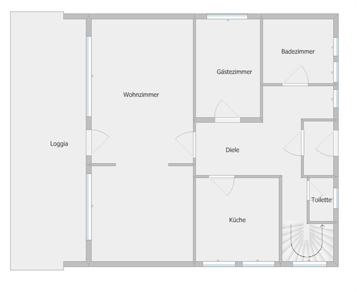Grundriss Erdgeschoss Einfamilienhaus Ibbenb�ren