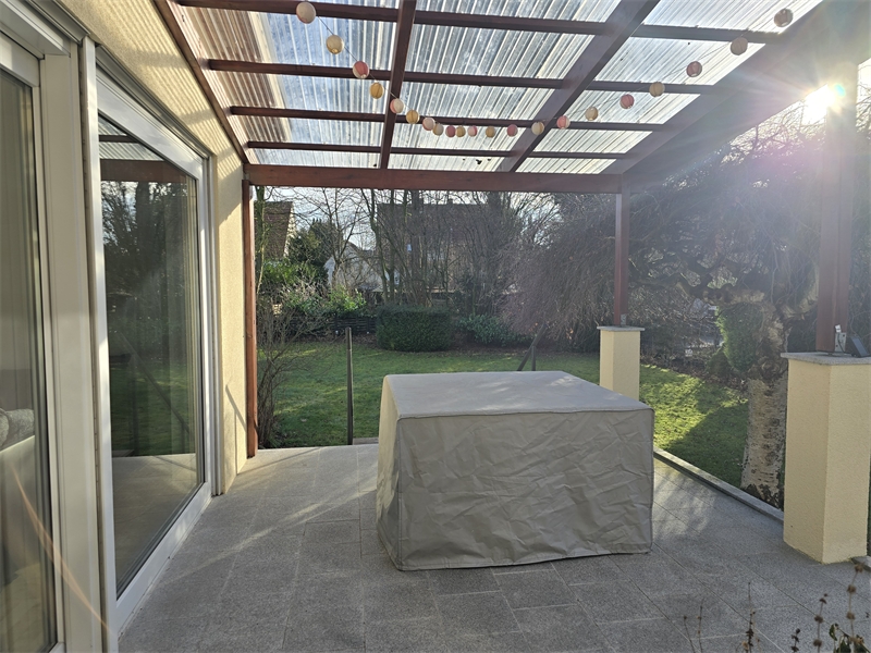 �berdachte Terrasse Einfamilienhaus Lotte