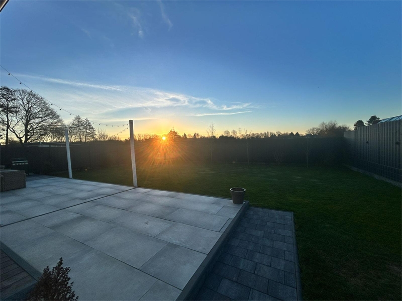 Sonnenaufgang Einfamilienhaus Westerkappeln
