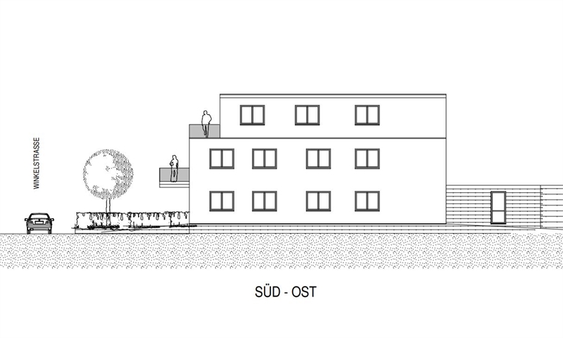 Ansciht S�d-Ost Etagenwohnung Ibbenb�ren