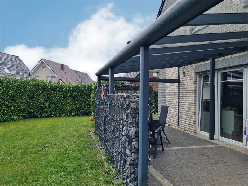 Blick auf die Terrasse mit Gar Einfamilienhaus Ibbenb�ren