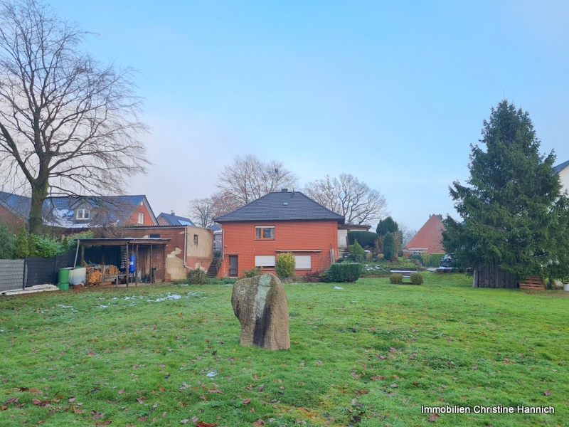 Blick vom Grundst�ck zur Immob Einfamilienhaus Ibbenb�ren
