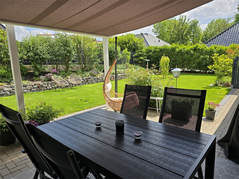 Terrasse �berdacht Einfamilienhaus Lengerich