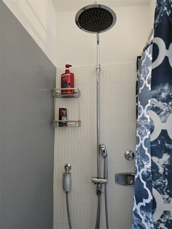 Badezimmer - die Dusche Etagenwohnung Osnabr�ck