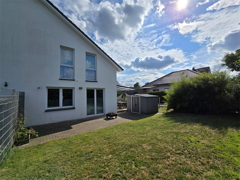 Blick aus dem Garten Einfamilienhaus Ibbenb�ren