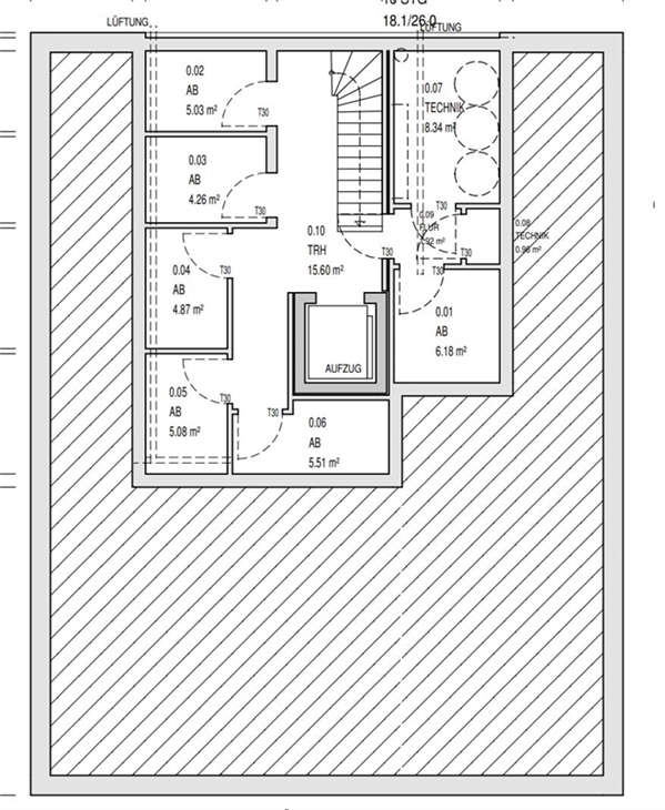 Grundriss KG Kellerraum 0.04 Etagenwohnung Ibbenb�ren