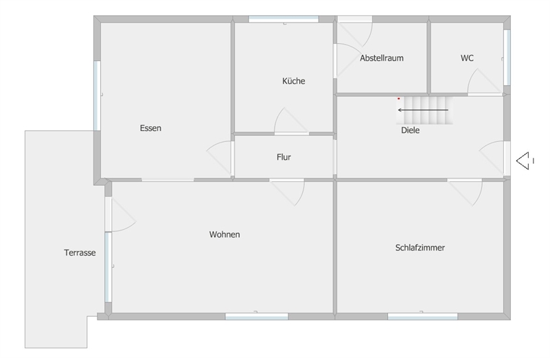 Grundriss Erdgeschoss Einfamilienhaus Bramsche