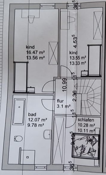 Grundriss DG Einfamilienhaus Ibbenb�ren