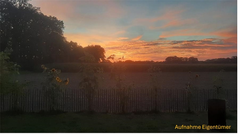 Abendstimmung Einfamilienhaus Rieste
