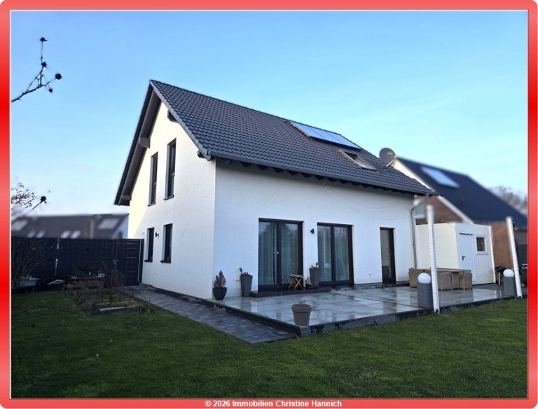 Ansicht Westseite Garten Westerkappeln - Westerkappeln Einfamilienhaus Junges, modernes, energieeffizientes Wohnen - perfekt f�r Familien