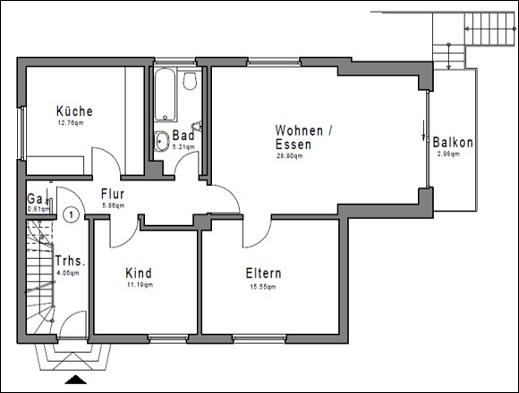 Grundriss EG Einfamilienhaus Lotte