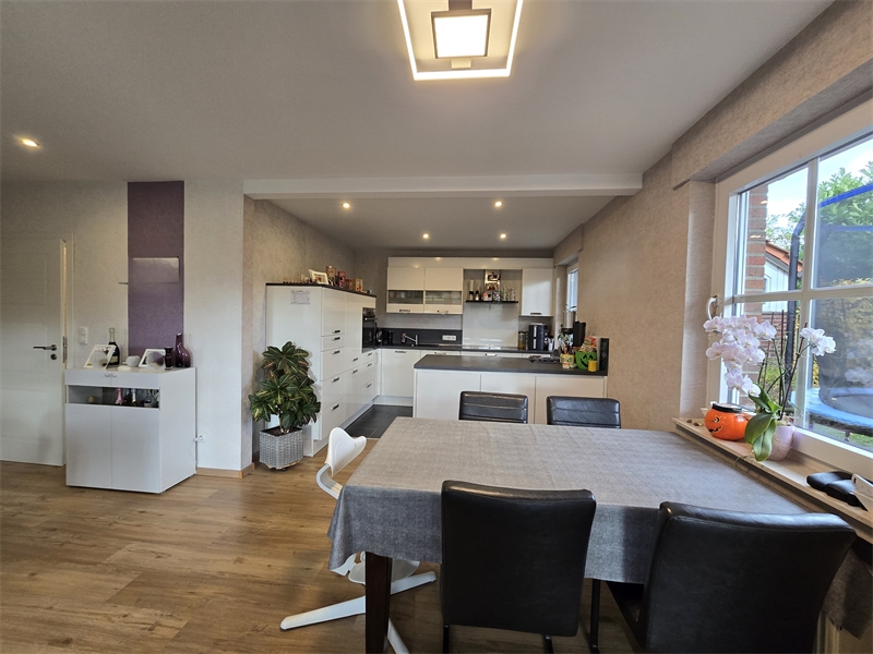 Blick in die K�che Terrassenwohnung Westerkappeln