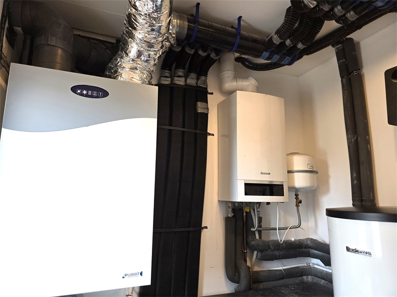 Blick in den Technikraum Einfamilienhaus Westerkappeln