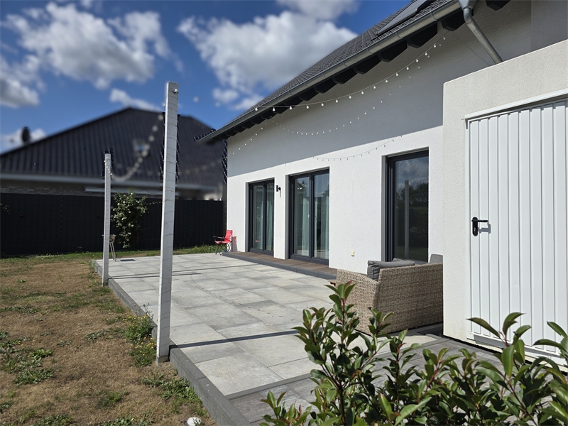 Blick zur Terrasse Einfamilienhaus Westerkappeln