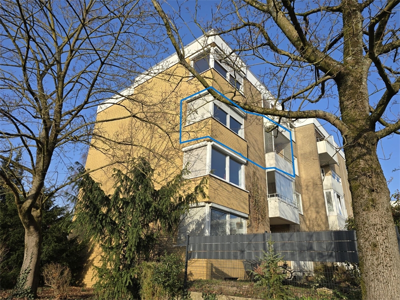 Westseite Geb�udeansicht Etagenwohnung Osnabr�ck