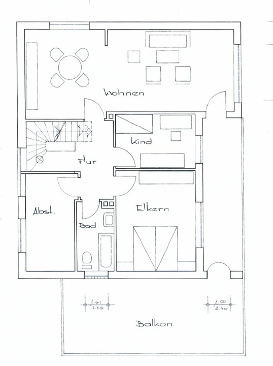 Grundriss OG Einfamilienhaus Lengerich