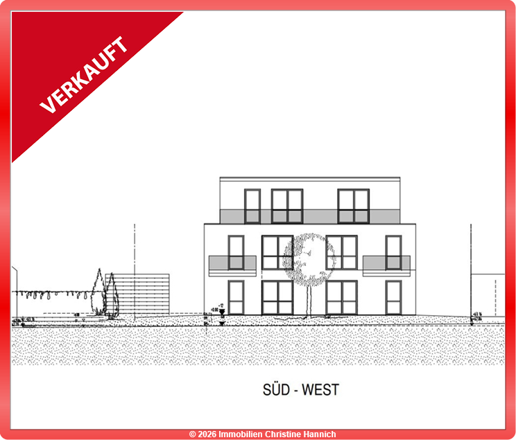 Ansicht S�d-West Ibbenb�ren - Stadt Etagenwohnung ++VERKAUFT! Wohlf�hlgarantie! Projektierte ETW in hervorragender Lage ++