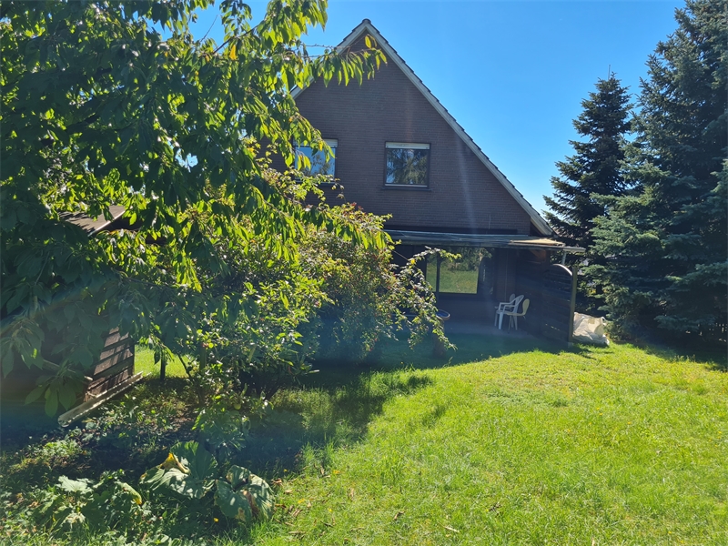 Blick aus dem Garten Einfamilienhaus Bramsche