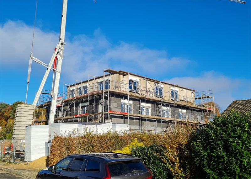 Ansicht S�d-Ost Etagenwohnung Ibbenb�ren