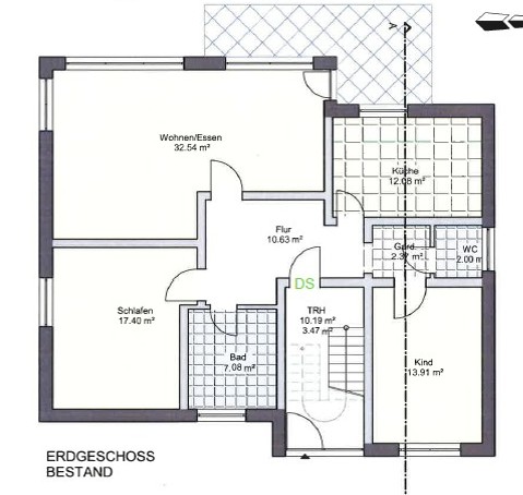 EG Grundriss Mehrfamilienhaus Osnabr�ck