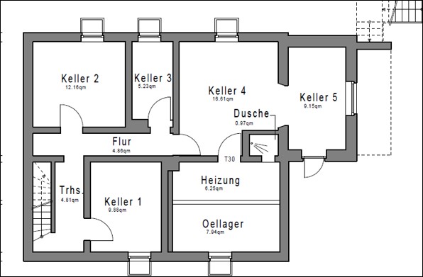 Grundriss KG Einfamilienhaus Lotte
