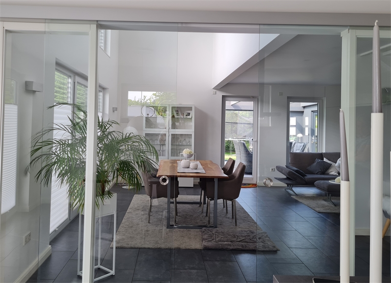 Blick von der K�che in den Ess Einfamilienhaus Rieste
