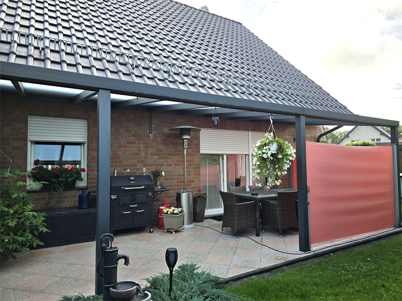 �berdachte Terrasse Einfamilienhaus Lotte