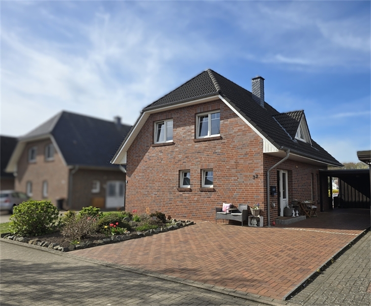 Blick von der Stra�enseite Einfamilienhaus Westerkappeln