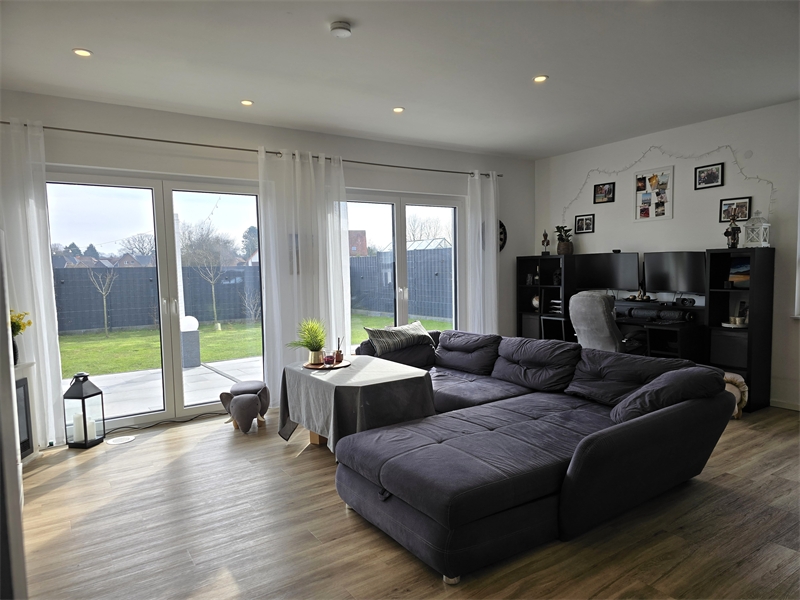 Wohnraum mit Zugang und Blick Einfamilienhaus Westerkappeln