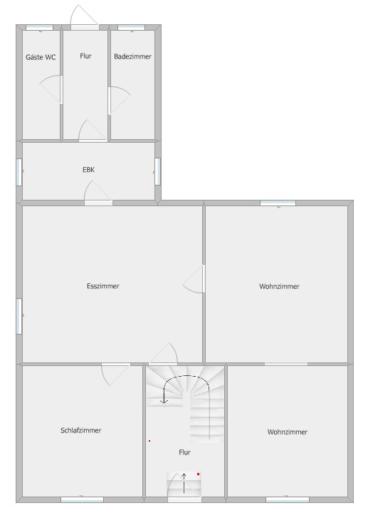 Grundriss EG - neu Einfamilienhaus Greven