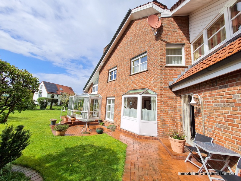 Blick zur Terrasse Einfamilienhaus Recke
